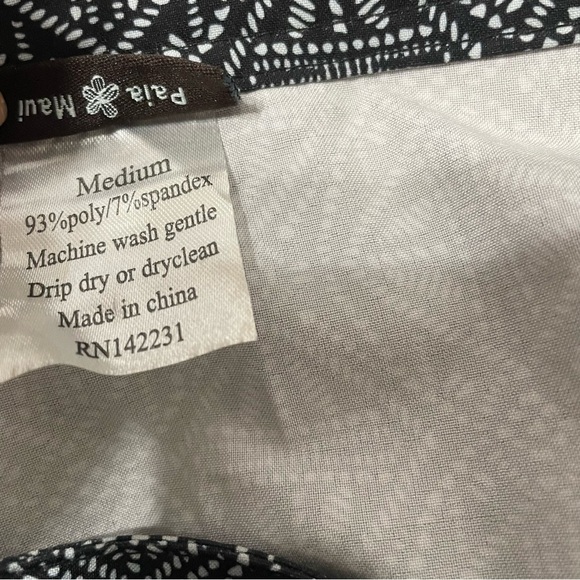 RipSkirt Hawaii Wrap Skirt Length 1 Adjustable Waist Black White Size Medium - Picture 5 of 7